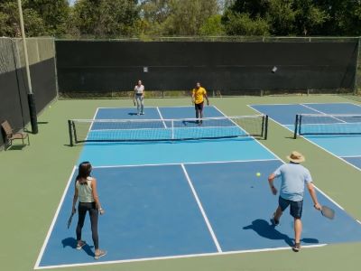 playing doubles or singles in pickleball
