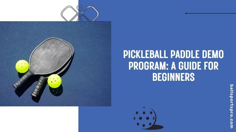 pickleball paddle demo program