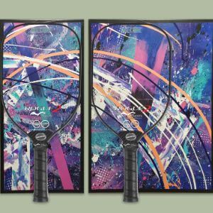 Vibrant Artwork Design Featuring Scott Grensted Rogue 2 Pickleball Paddle