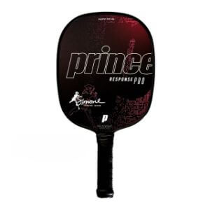 Simone Jardim Pink Colored Prince Response Pro Pickleball Paddle In A Small Grip Size
