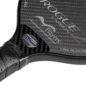 Vibration-Damping Carbon Fiber Throat Reinforcement In The Rogue2 Pickleball Paddle In Hybrid Shape Of Carbon Series Gel Core Version