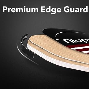 Edge Guard Of A Wooden Black&Red Pickleball Paddles Set of 4