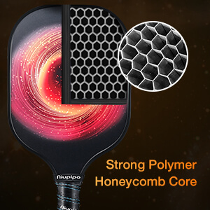 Strong Polymer Honeycomb Core Of A Fiberglass Surface Orange Single Pickleball Paddle