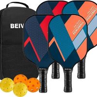 Beives Pickleball Paddles Set of 4, Portable Carry Bag