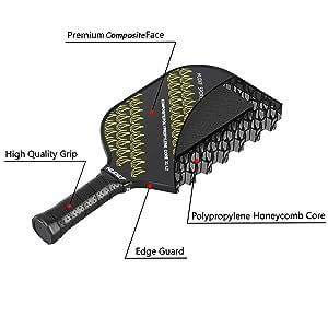 Features Of The XL1.2 Hudef Pickleball Paddle