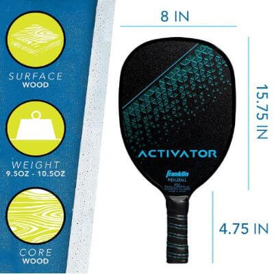 Specifications Of The Franklin Activator Pickleball Paddle