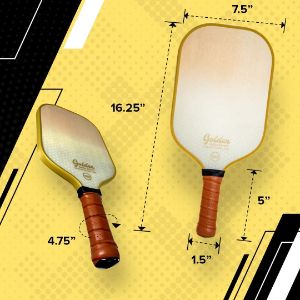 Specifications Of The SingleShot PRO Golden Pickleball Paddle